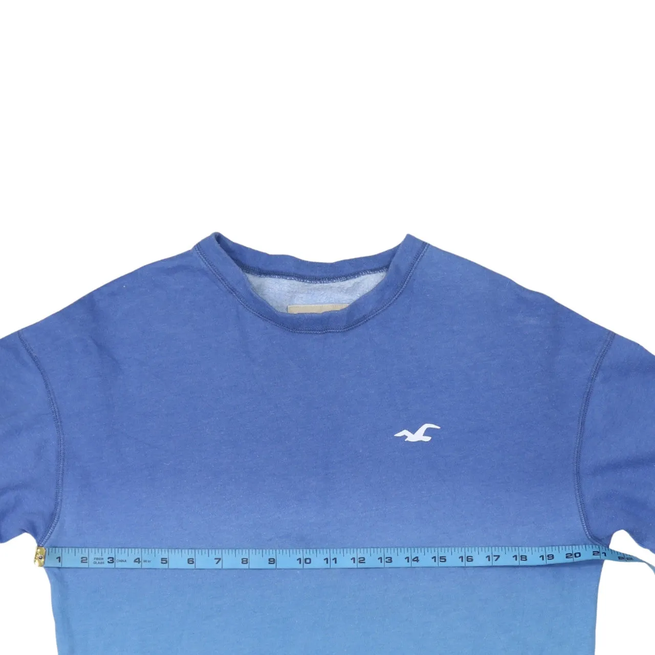 Hollister 90's Lightweight Crew Neck Sweatshirt XSmall Blue sold by Vintage Club product image thumbnail 5