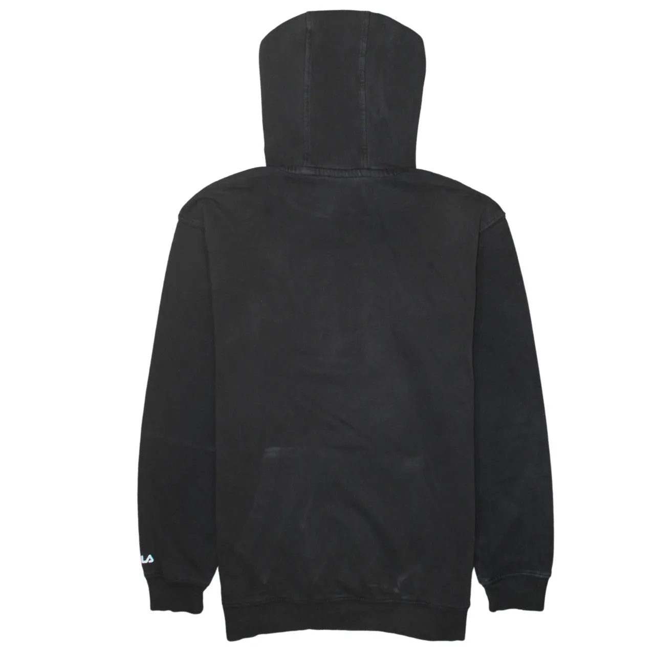 Fila 90's Spellout Pullover Hoodie Small Black sold by Vintage Club product image thumbnail 2