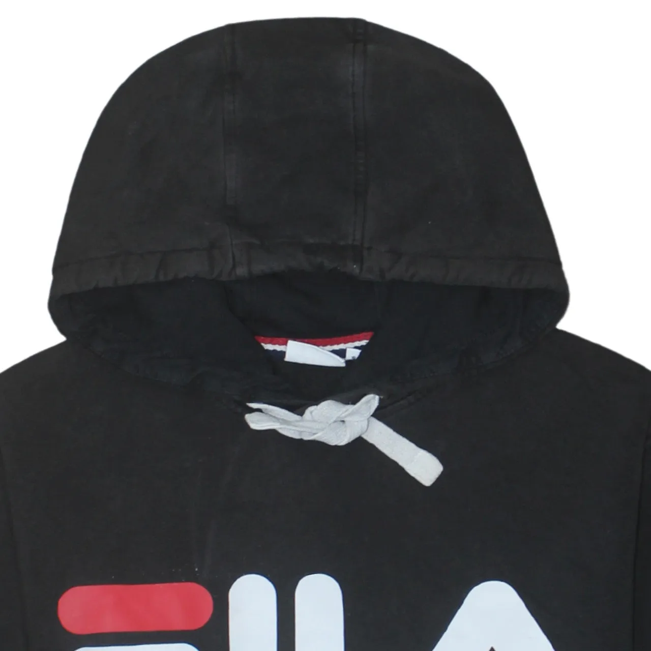 Fila 90's Spellout Pullover Hoodie Small Black sold by Vintage Club product image thumbnail 3