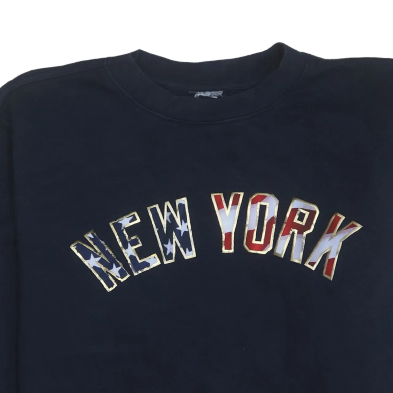 Champion 90's New York Crew Neck Sweatshirt Large Navy Blue sold by Vintage Club product image thumbnail 3
