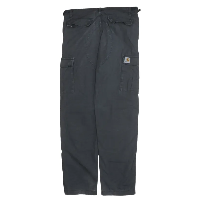 Carhartt 90's Drawstring Pockets Straight Leg Baggy Trousers / Pants 31 Grey made by Carhartt