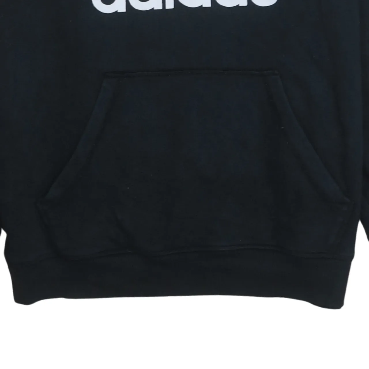 Adidas 90's Spellout Pullover Hoodie Large Black sold by Vintage Club product image thumbnail 4