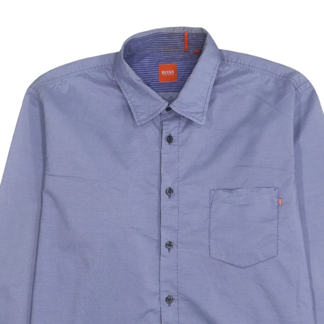 HUGO BOSS 90's Long Sleeve Button Up Shirt Medium Purple sold by Vintage Club product image thumbnail 3