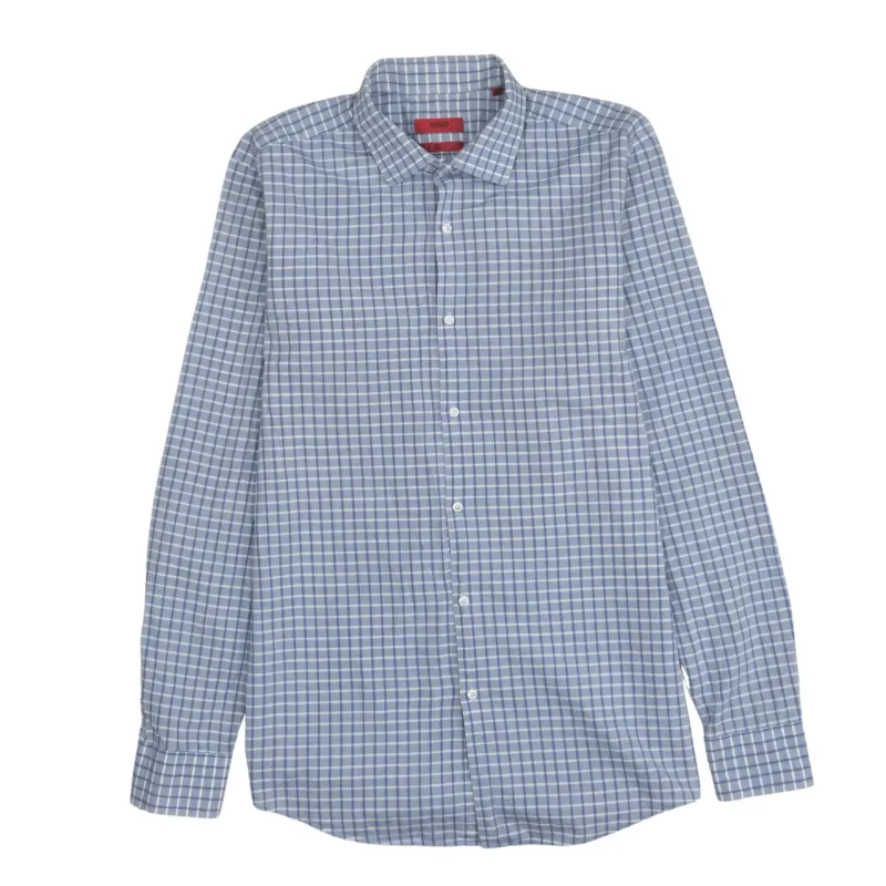 HUGO BOSS 90's Long Sleeve Button Up Shirt Medium  Blue made by Hugo Boss