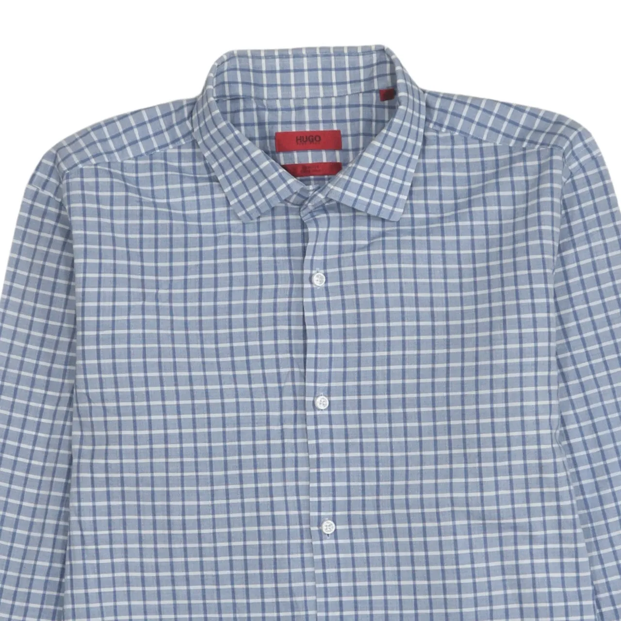 HUGO BOSS 90's Long Sleeve Button Up Shirt Medium Blue sold by Vintage Club product image thumbnail 3