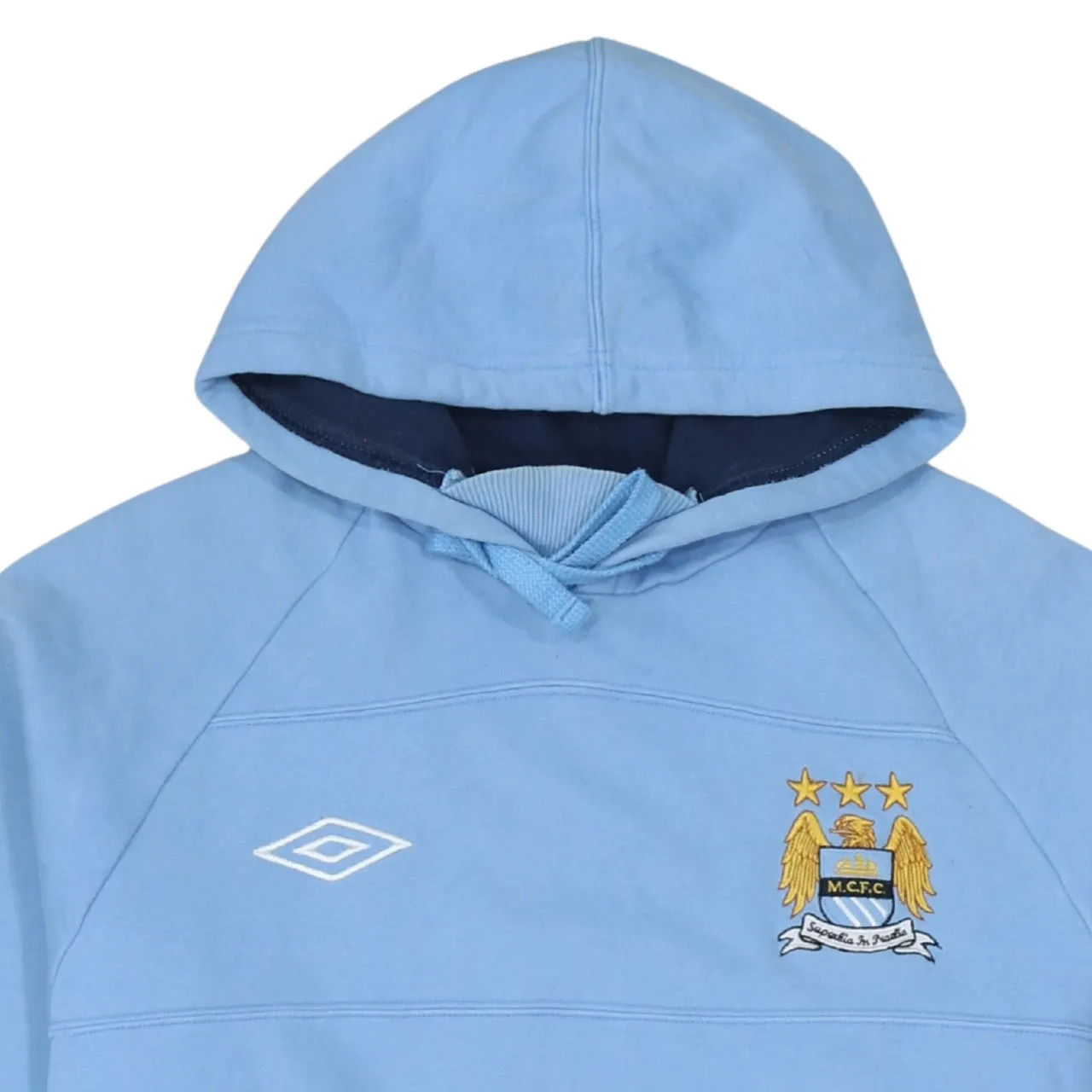 Umbro 90's Drawstring Pockets Pullover Hoodie XLarge Blue sold by Vintage Club product image thumbnail 3