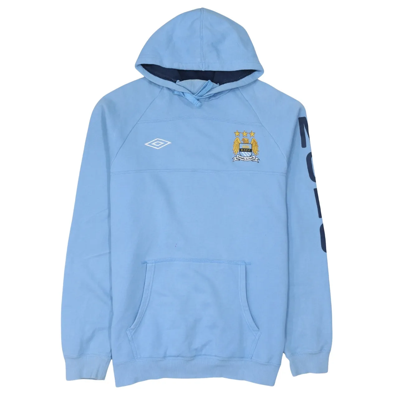 Umbro 90's Drawstring Pockets Pullover Hoodie XLarge Blue sold by Vintage Club