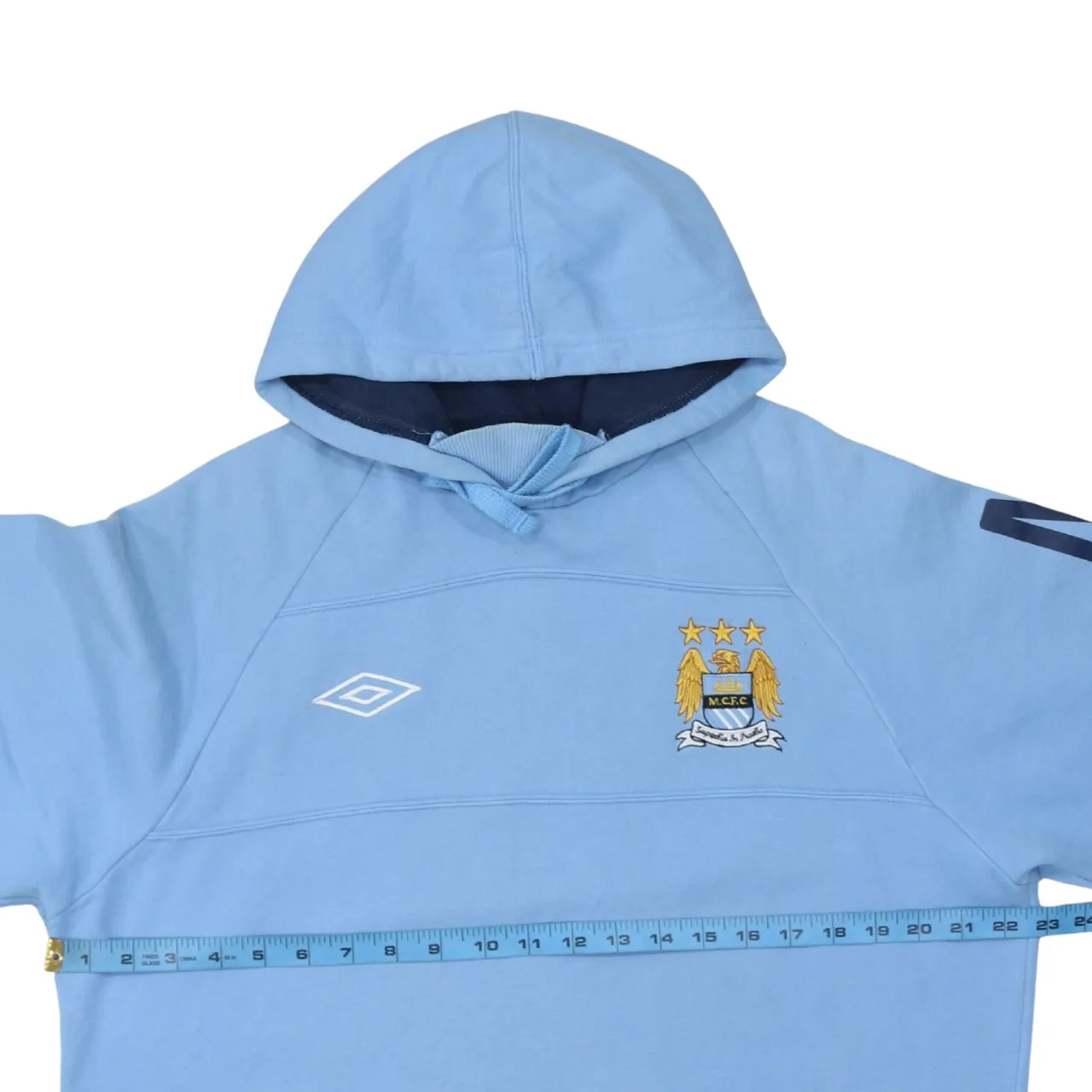 Umbro 90's Drawstring Pockets Pullover Hoodie XLarge Blue sold by Vintage Club product image thumbnail 5