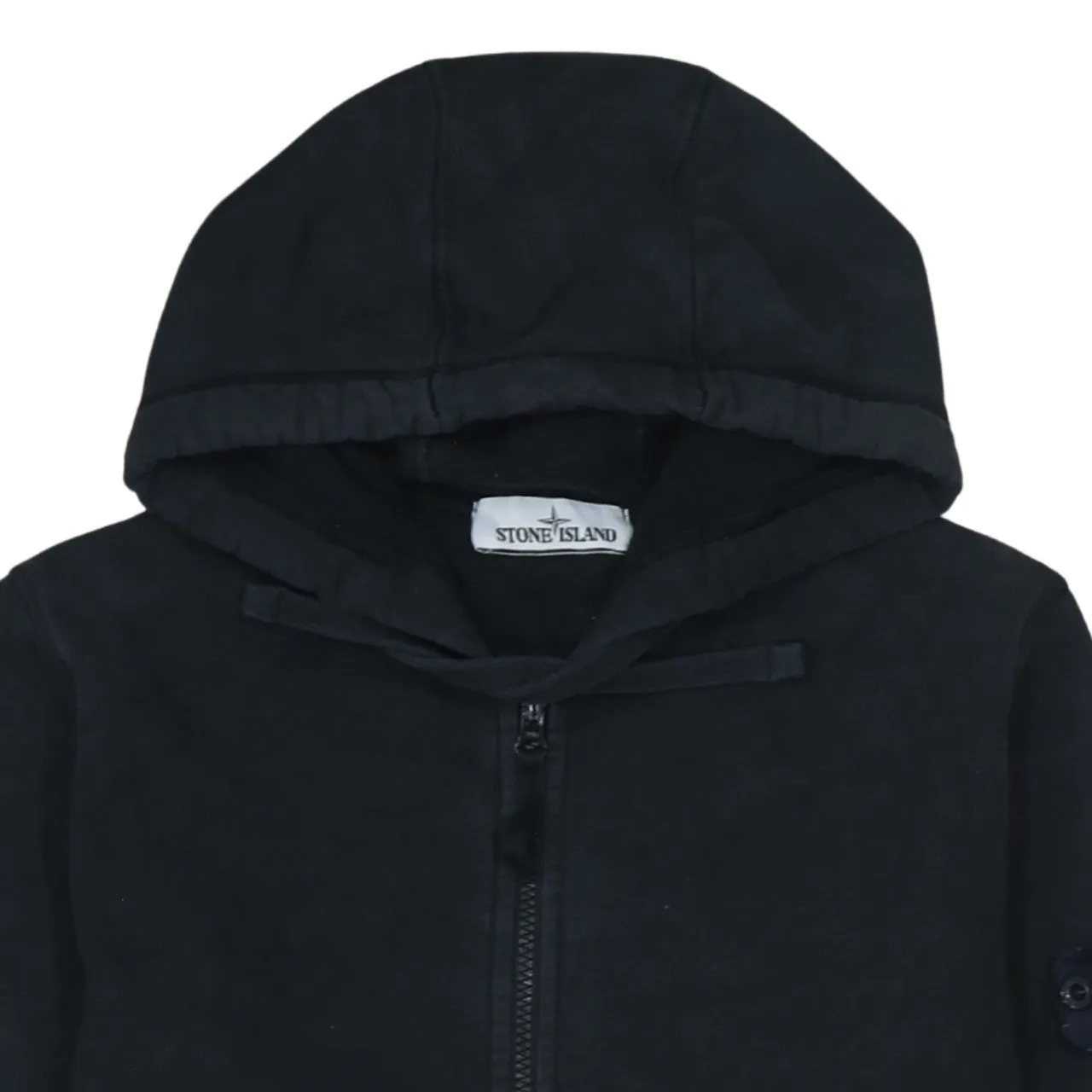 Stone Island 90's Lightweight Full Zip Up Hoodie Small Black sold by Vintage Club product image thumbnail 3