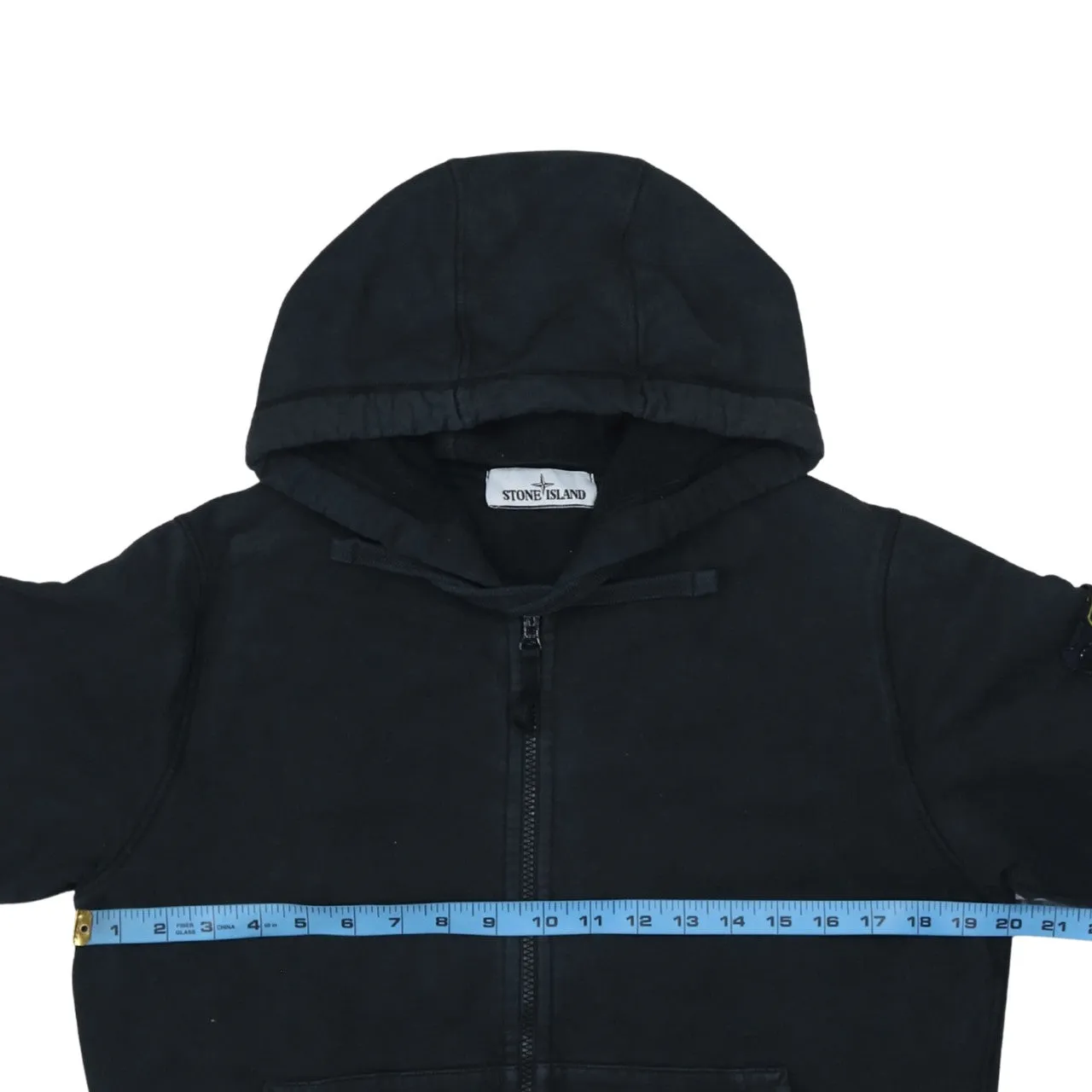 Stone Island 90's Lightweight Full Zip Up Hoodie Small Black sold by Vintage Club product image thumbnail 5