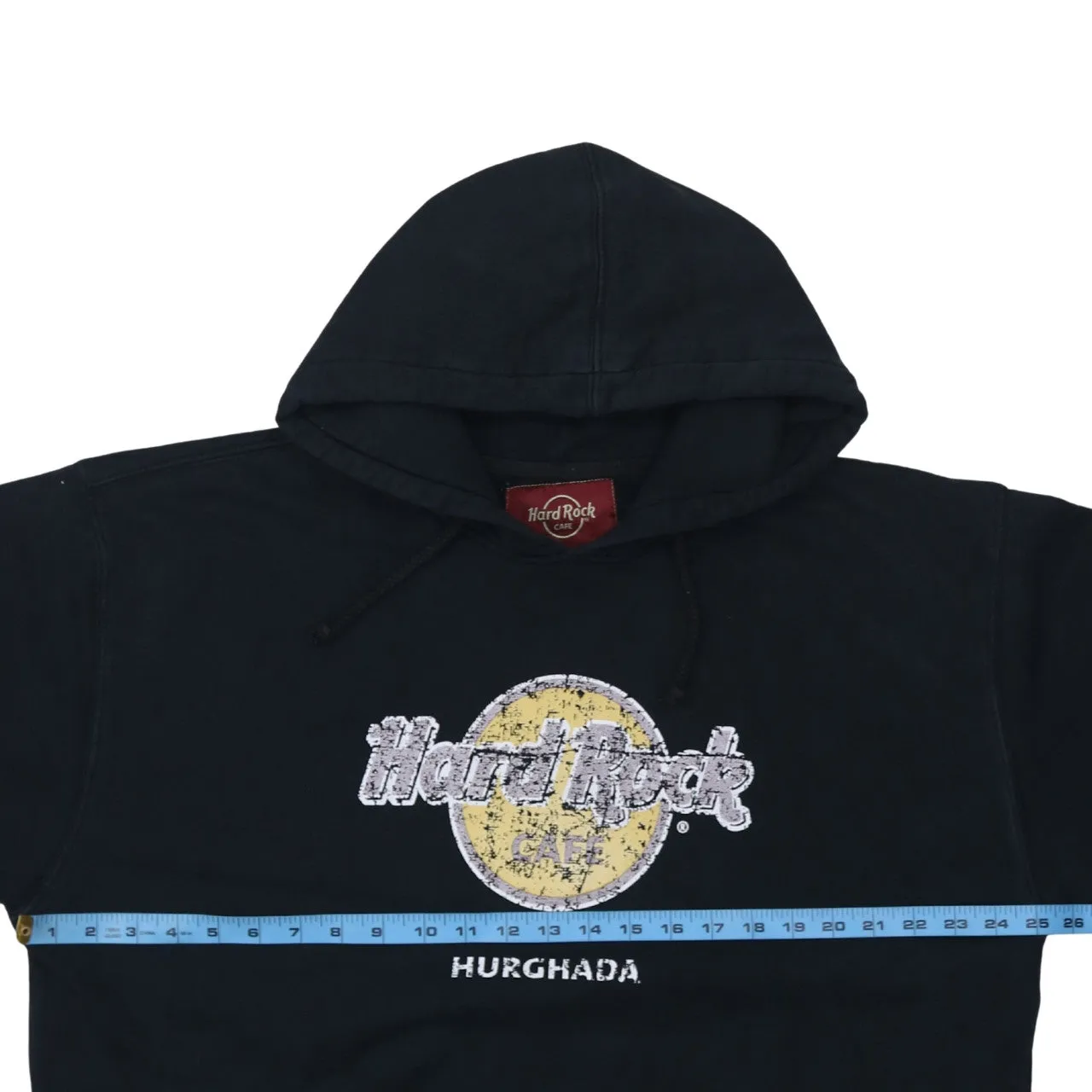 Hard Rock Cafe 90's Spellout Pullover Hoodie XXLarge (2XL) Black sold by Vintage Club product image thumbnail 5