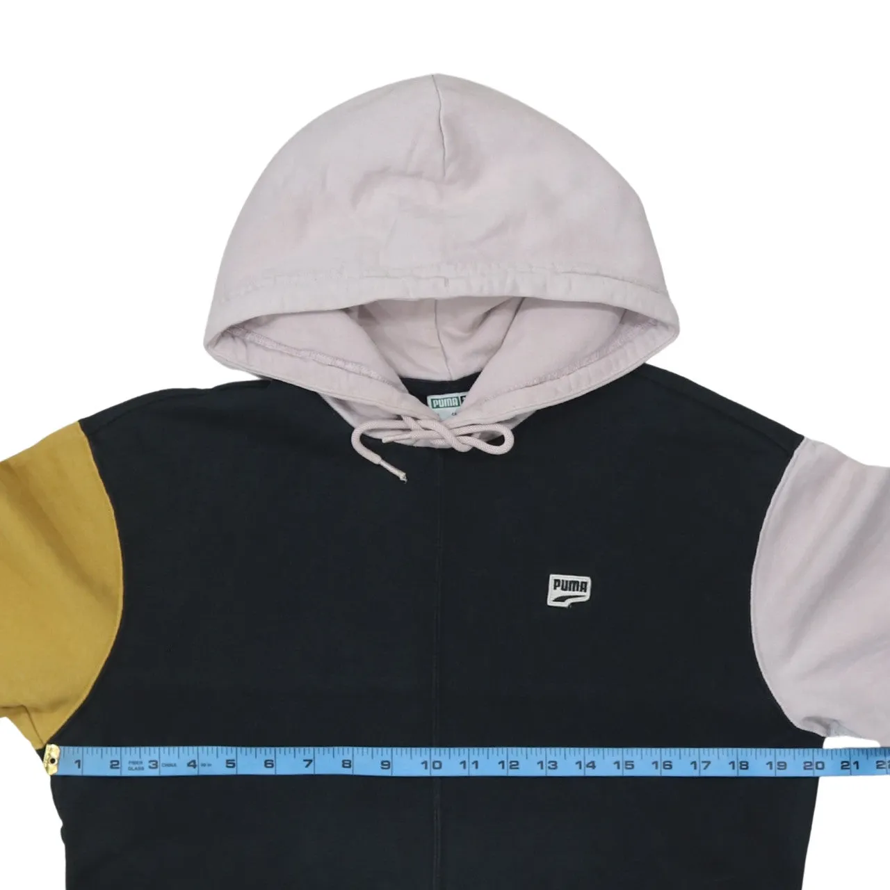 Puma 90's Drawstring Pockets Pullover Hoodie XSmall Beige Cream sold by Vintage Club product image thumbnail 5