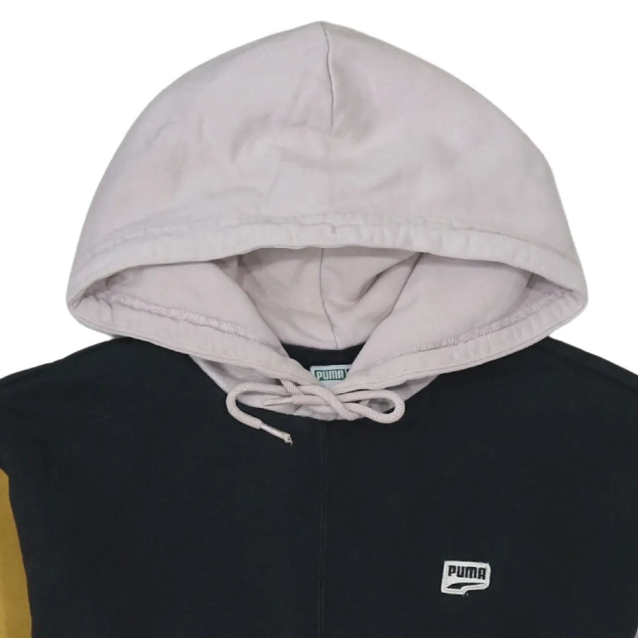 Puma 90's Drawstring Pockets Pullover Hoodie XSmall Beige Cream sold by Vintage Club product image thumbnail 3