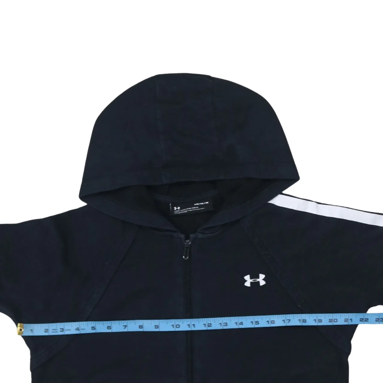 Under Armour 90's Sportswear Full Zip Up Hoodie Medium Black sold by Vintage Club product image thumbnail 5