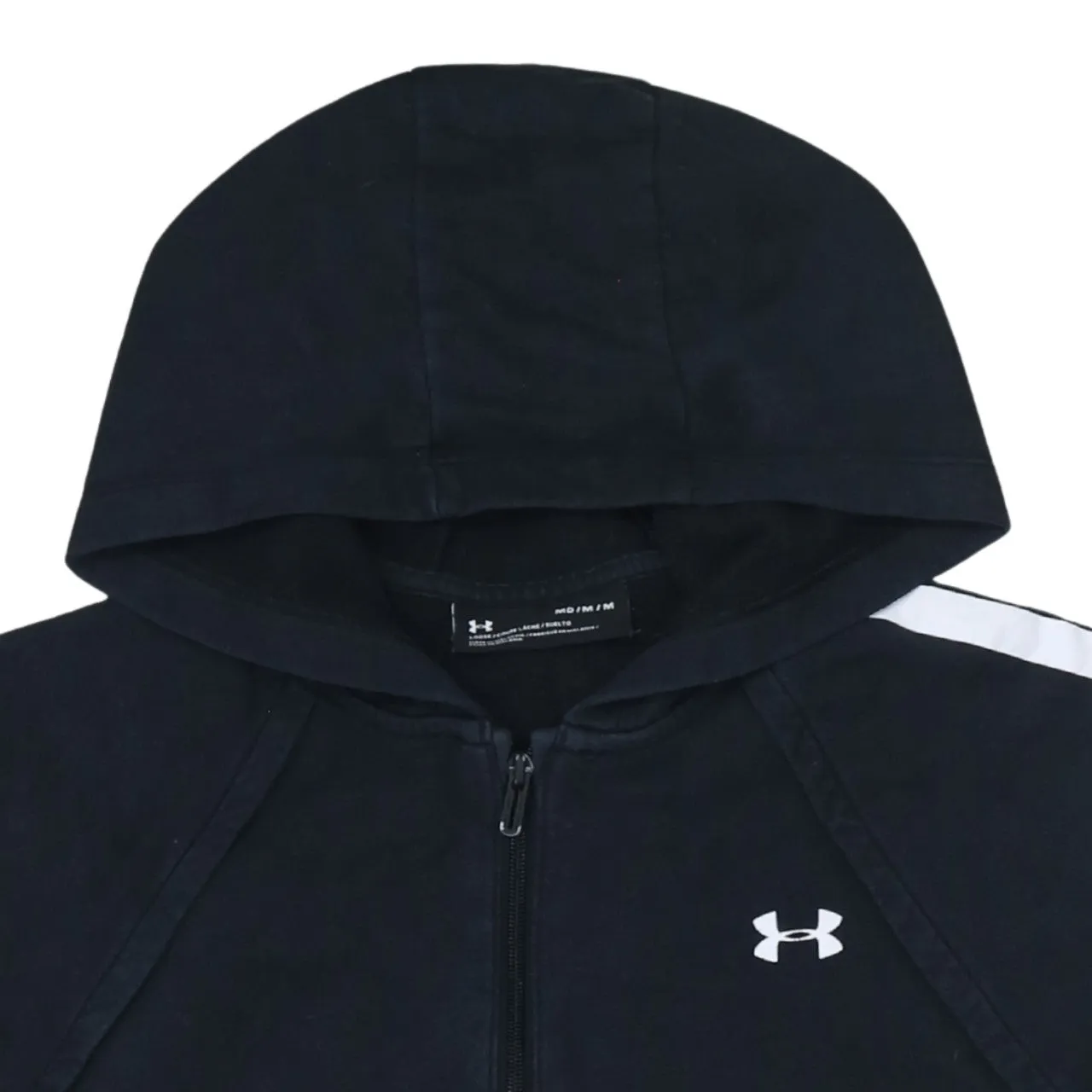 Under Armour 90's Sportswear Full Zip Up Hoodie Medium Black sold by Vintage Club product image thumbnail 3