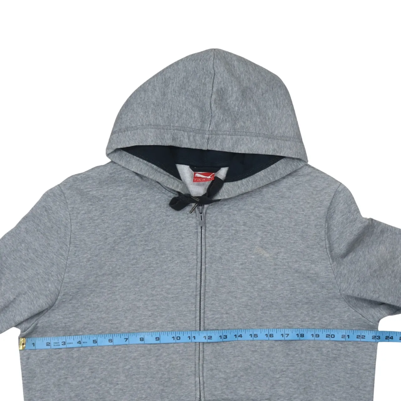 Puma 90's Plain Full Zip Up Hoodie Large Grey sold by Vintage Club product image thumbnail 5