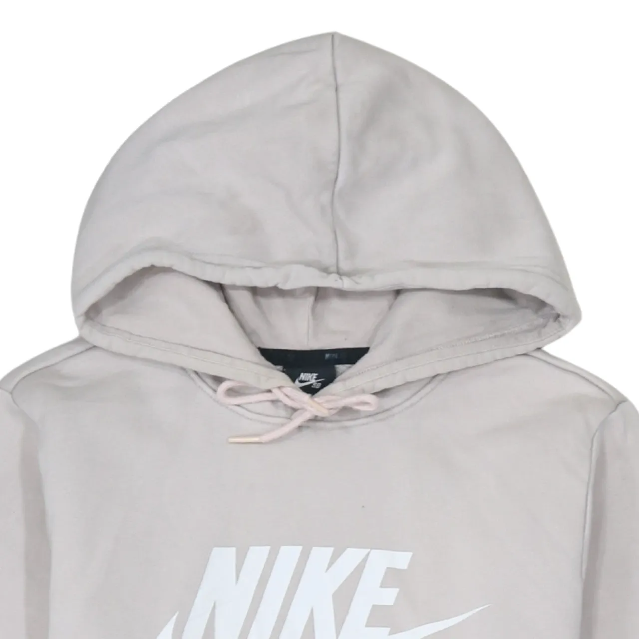 Nike 90's Center Middle Swoosh Pullover Hoodie Small Beige Cream sold by Vintage Club product image thumbnail 3