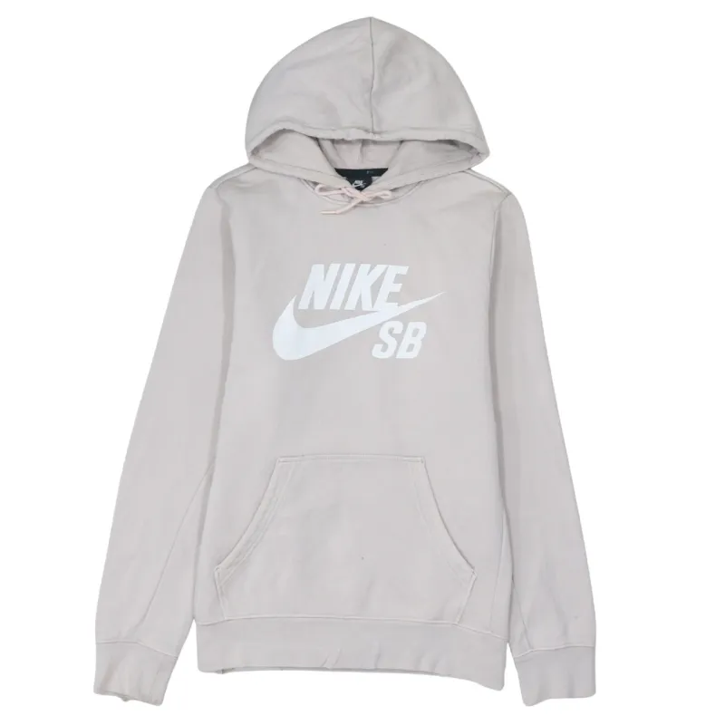Nike 90's Center Middle Swoosh Pullover Hoodie Small Beige Cream made by Nike