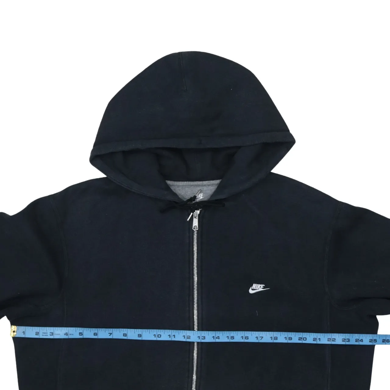 Nike 90's Swoosh Full Zip Up Hoodie Large Black sold by Vintage Club product image thumbnail 5