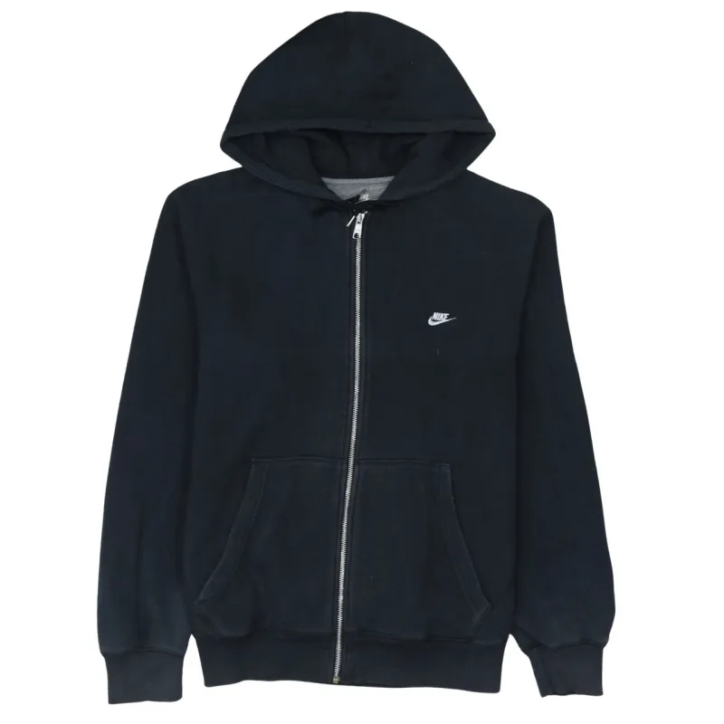 Nike 90's Swoosh Full Zip Up Hoodie Large Black sold by Vintage Club
