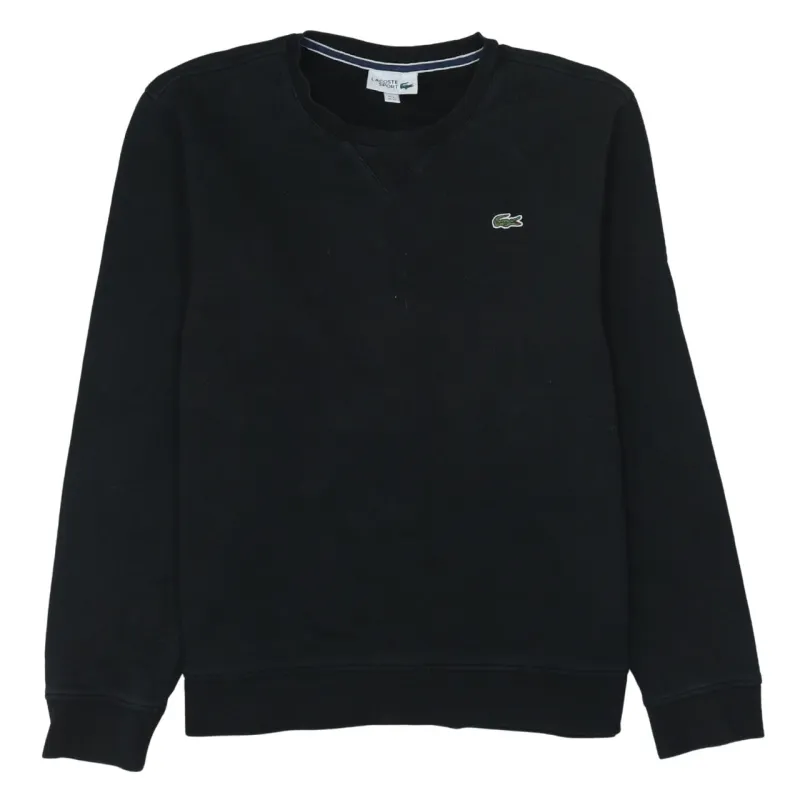 Lacoste 90's Lightweight Crew Neck Sweatshirt XLarge Black sold by Vintage Club