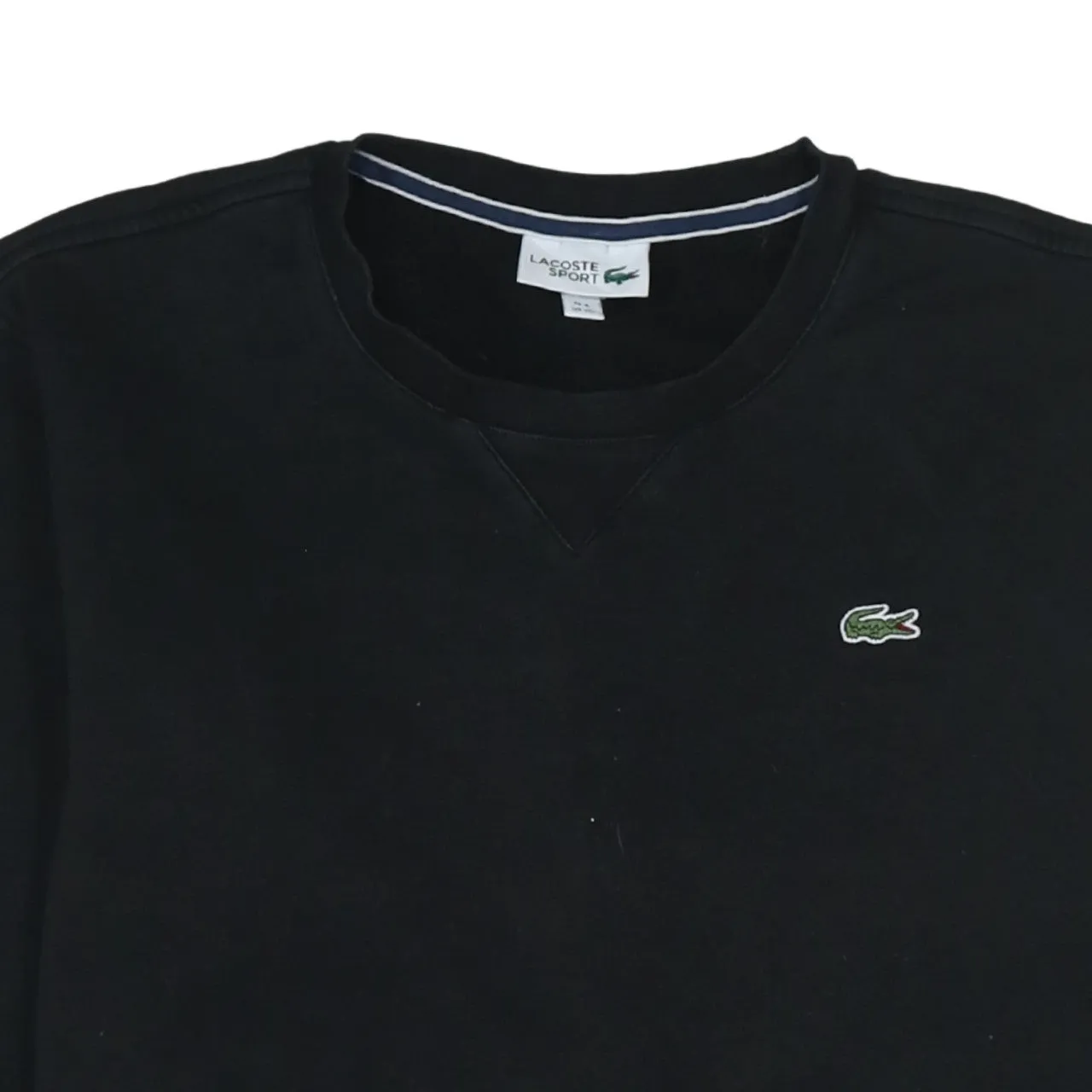 Lacoste 90's Lightweight Crew Neck Sweatshirt XLarge Black sold by Vintage Club product image thumbnail 3