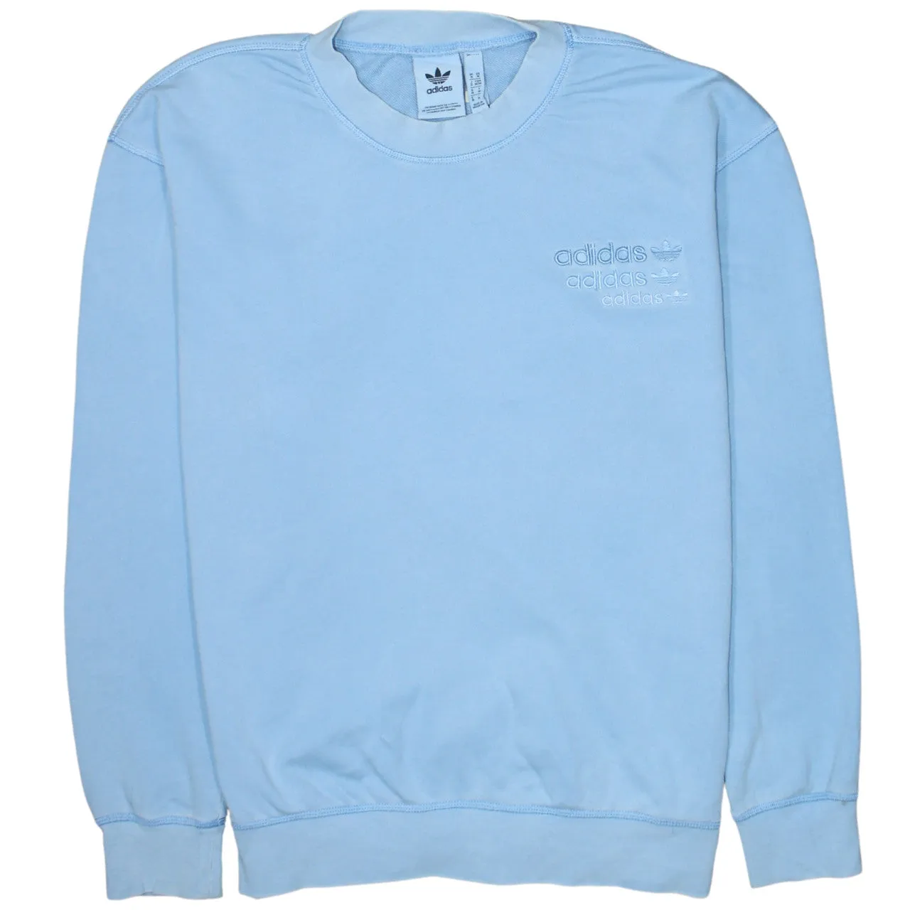 Adidas 90's Lightweight Crew Neck Sweatshirt Medium Blue sold by Vintage Club