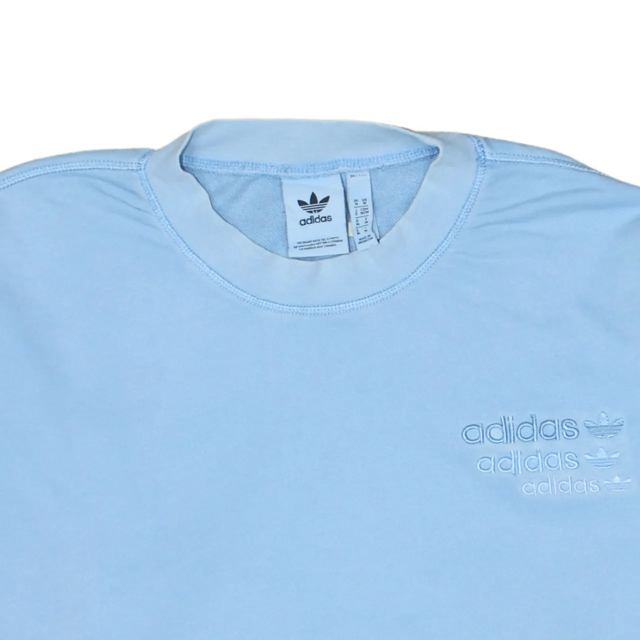 Adidas 90's Lightweight Crew Neck Sweatshirt Medium Blue sold by Vintage Club product image thumbnail 3
