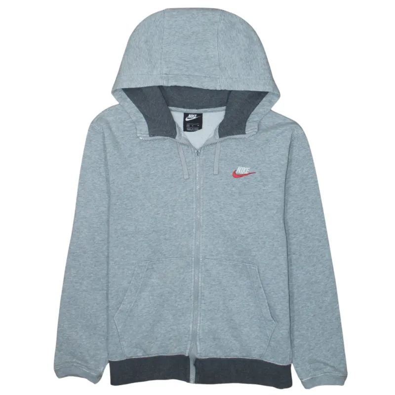 Nike 90's Swoosh Full Zip Up Hoodie Medium Grey sold by Vintage Club