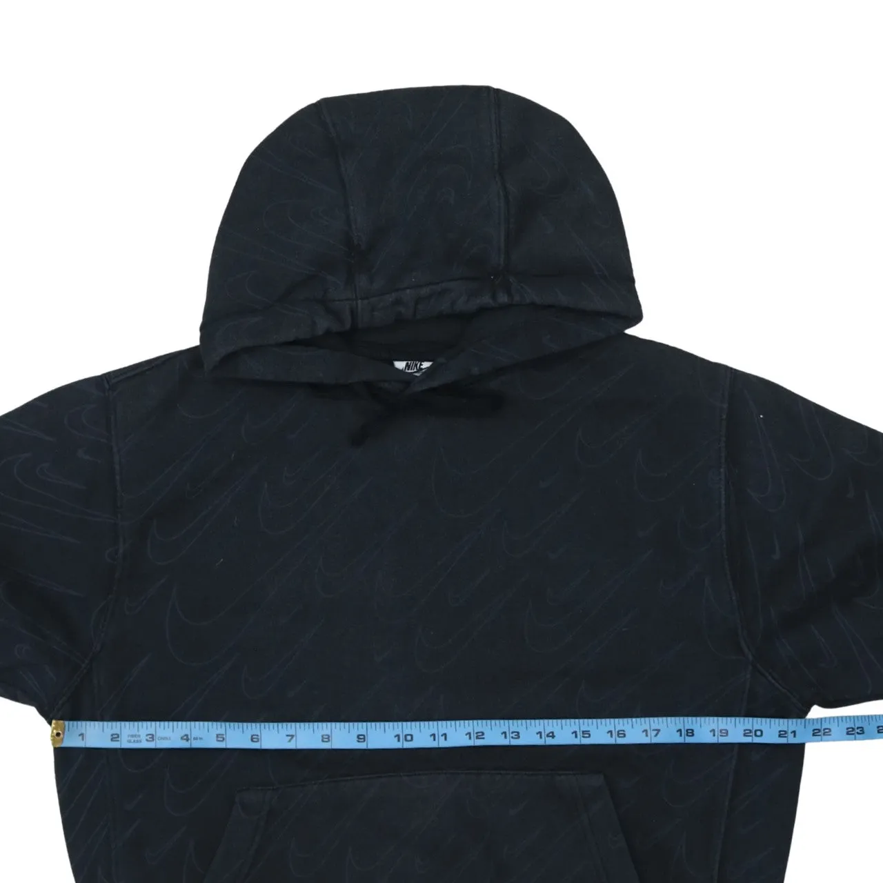 Nike 90's Swoosh Pullover Hoodie Small Black sold by Vintage Club product image thumbnail 5