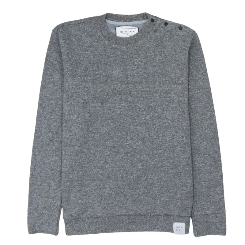 QuikSilver 90's Plain Crew Neck Sweatshirt Large Grey sold by Vintage Club