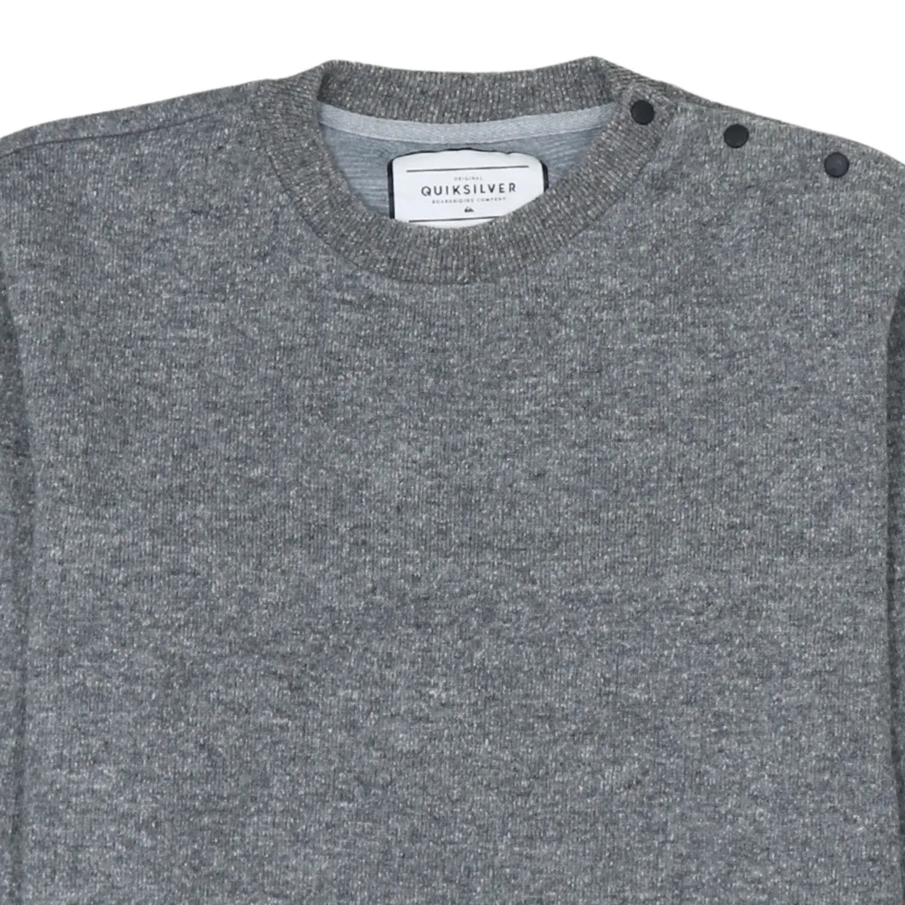 QuikSilver 90's Plain Crew Neck Sweatshirt Large Grey sold by Vintage Club product image thumbnail 3