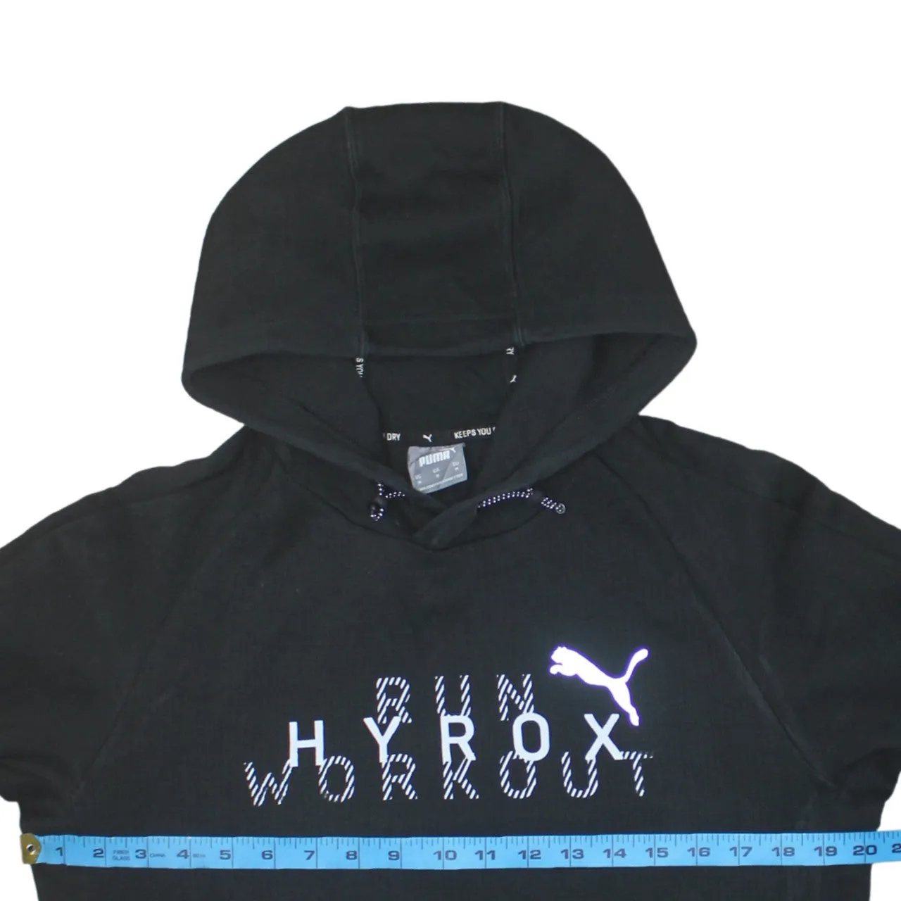 Puma 90's Lightweight Pullover Hoodie Medium Black sold by Vintage Club product image thumbnail 5