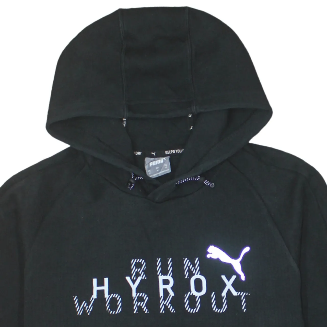 Puma 90's Lightweight Pullover Hoodie Medium Black sold by Vintage Club product image thumbnail 3