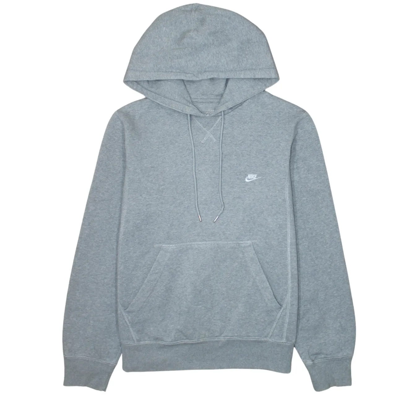 Nike 90's Swoosh Pullover Hoodie Small Grey sold by Vintage Club