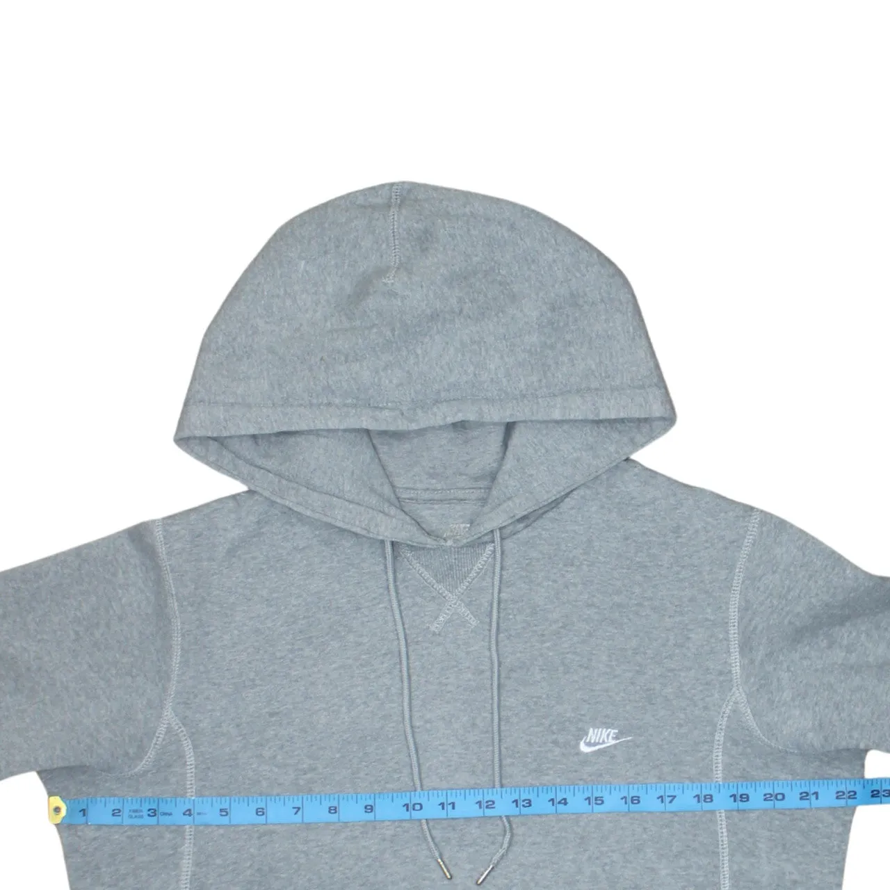 Nike 90's Swoosh Pullover Hoodie Small Grey sold by Vintage Club product image thumbnail 5