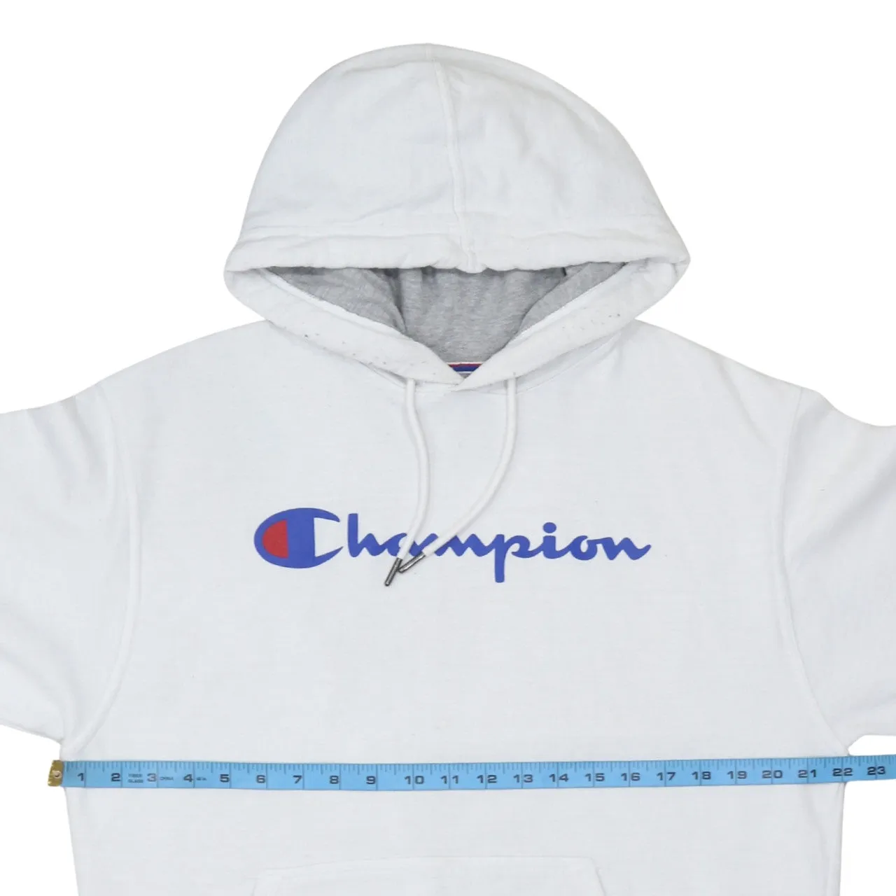 Champion 90's Spellout Pullover Hoodie Medium White sold by Vintage Club product image thumbnail 5