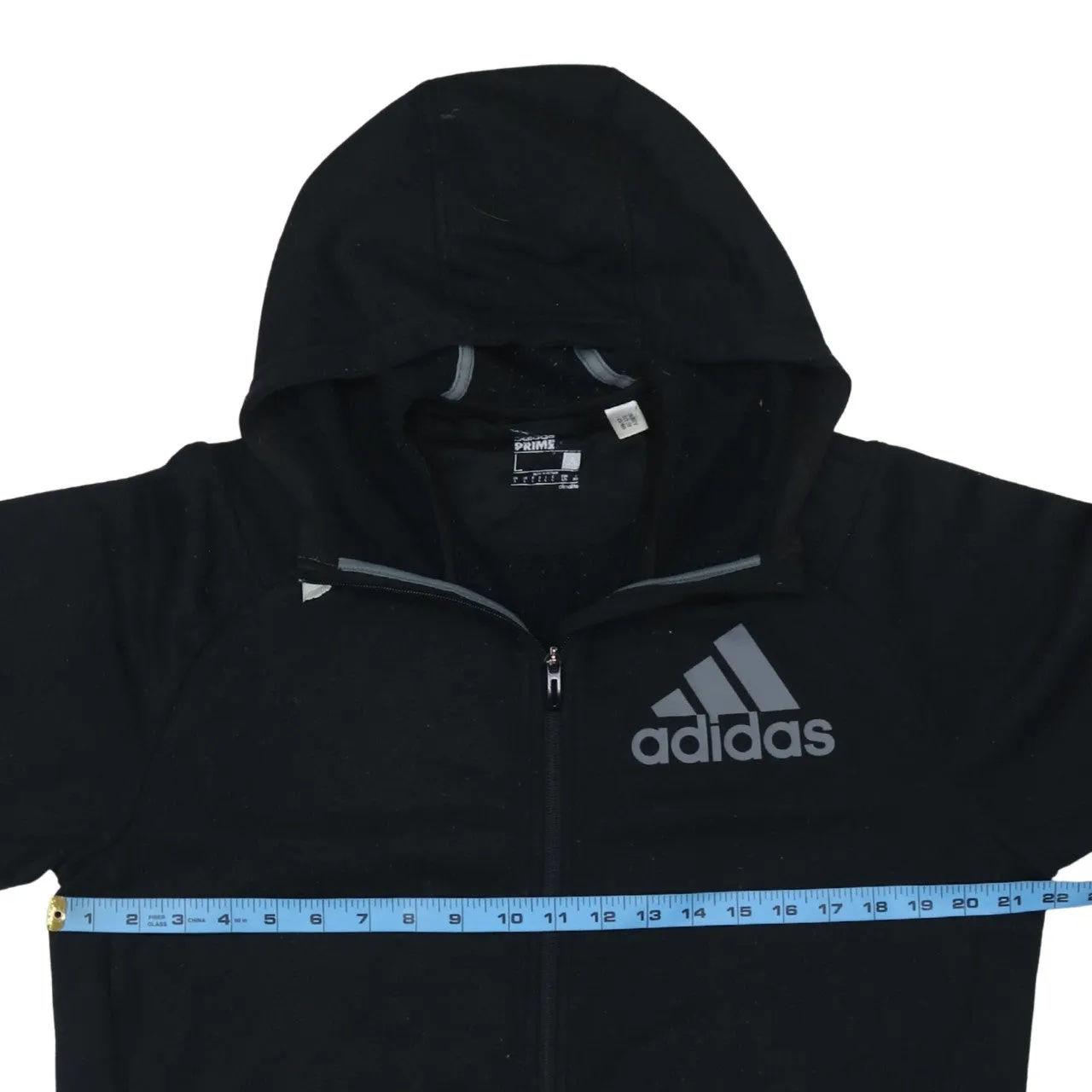 Adidas 90's Lightweight Full Zip Up Hoodie Large Black sold by Vintage Club product image thumbnail 5