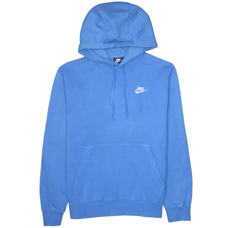 Nike 90's Swoosh Pullover Hoodie Small Blue sold by Vintage Club