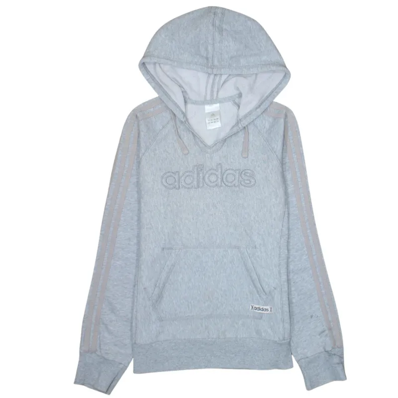 Adidas 90's Spellout Pullover Hoodie XSmall  Grey sold by Vintage Club