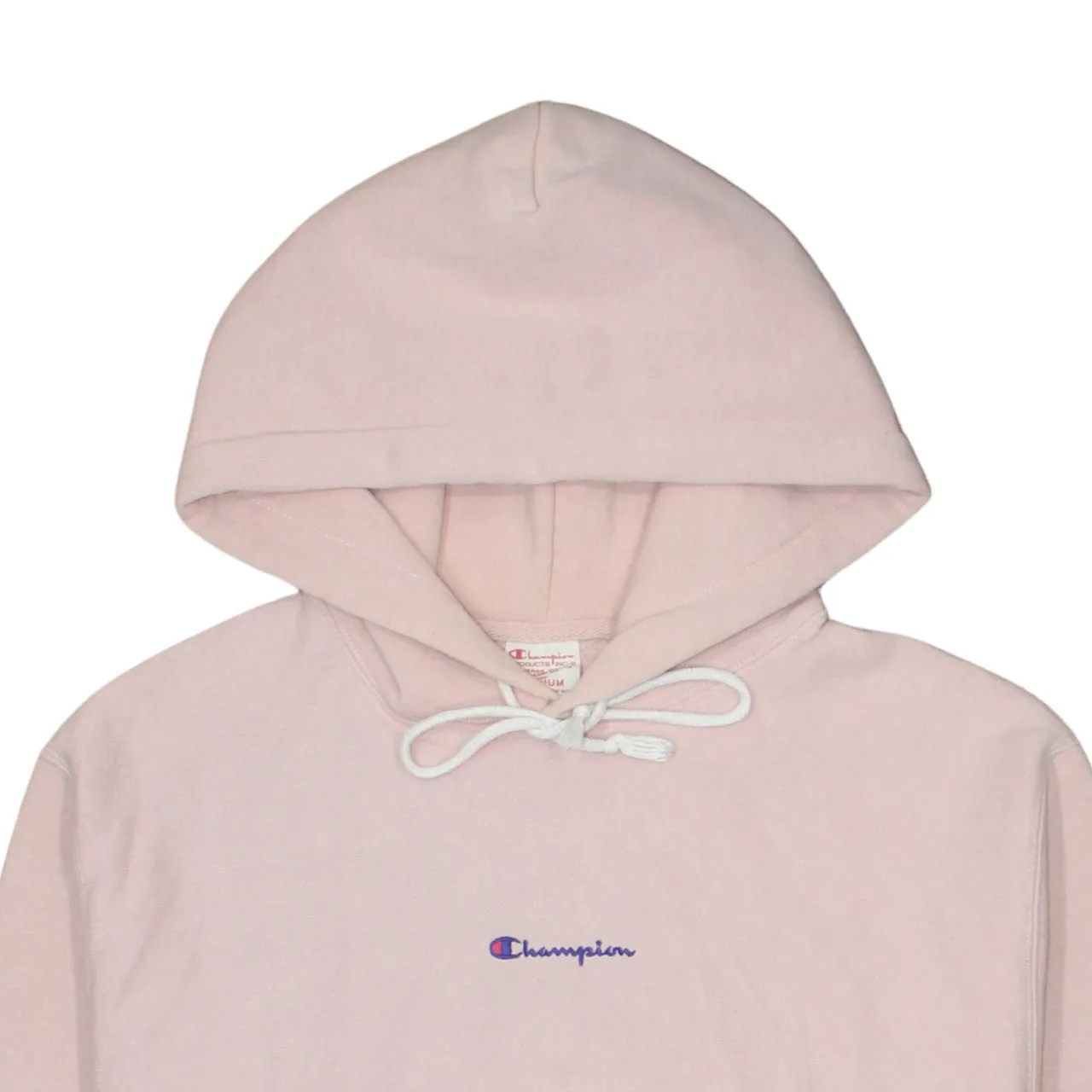 Champion 90's Drawstring Pockets Pullover Hoodie Medium Pink sold by Vintage Club product image thumbnail 3