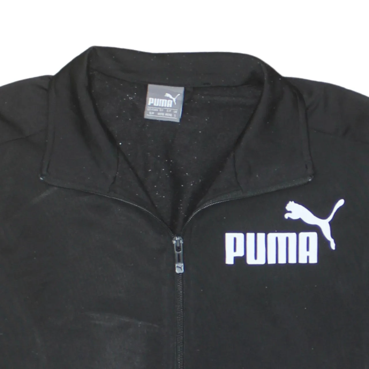 Puma 90's Lightweight Full Zip Up Sweatshirt Small Black sold by Vintage Club product image thumbnail 3