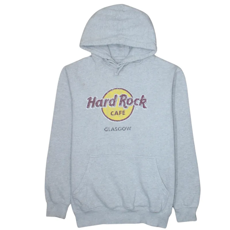 Hard Rock Cafe 90's Spellout Pullover Hoodie Large Grey sold by Vintage Club