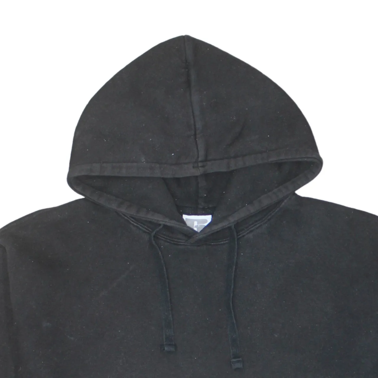 Russell Athletic 90's Drawstring Pockets Pullover Hoodie Large Black sold by Vintage Club product image thumbnail 3