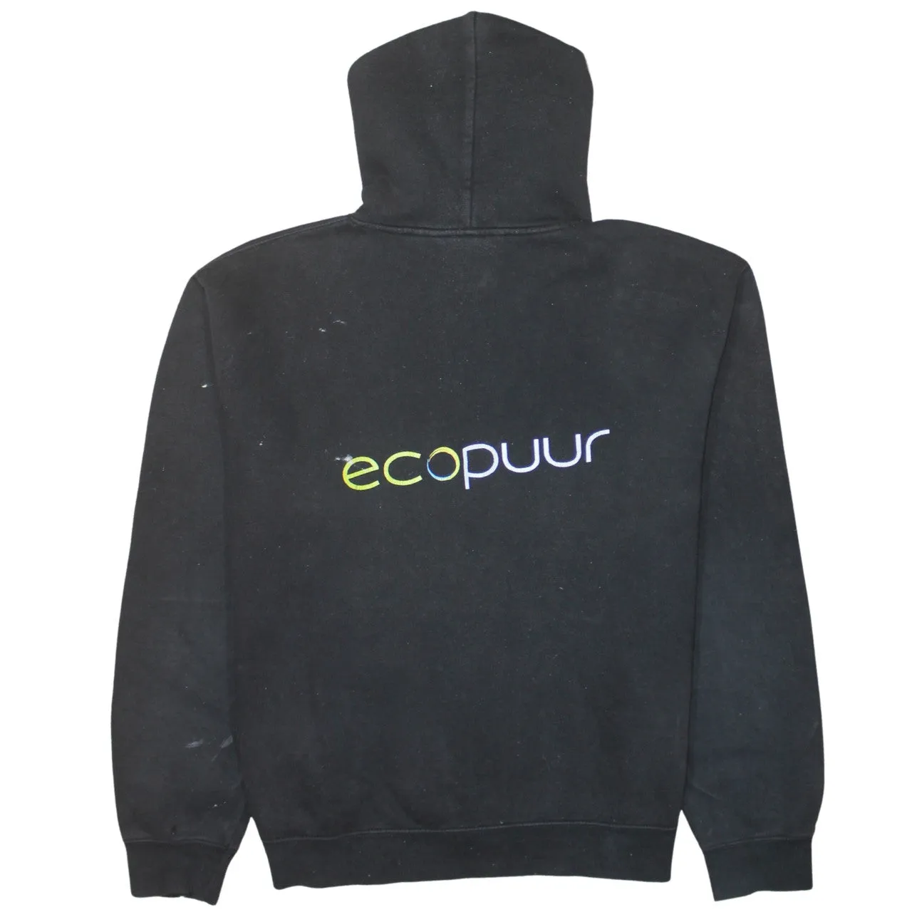 Russell Athletic 90's Drawstring Pockets Pullover Hoodie Large Black sold by Vintage Club product image thumbnail 2