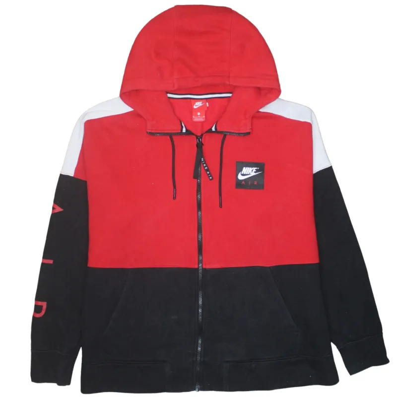Nike 90's Swoosh Full Zip Up Hoodie XLarge Red made by Nike
