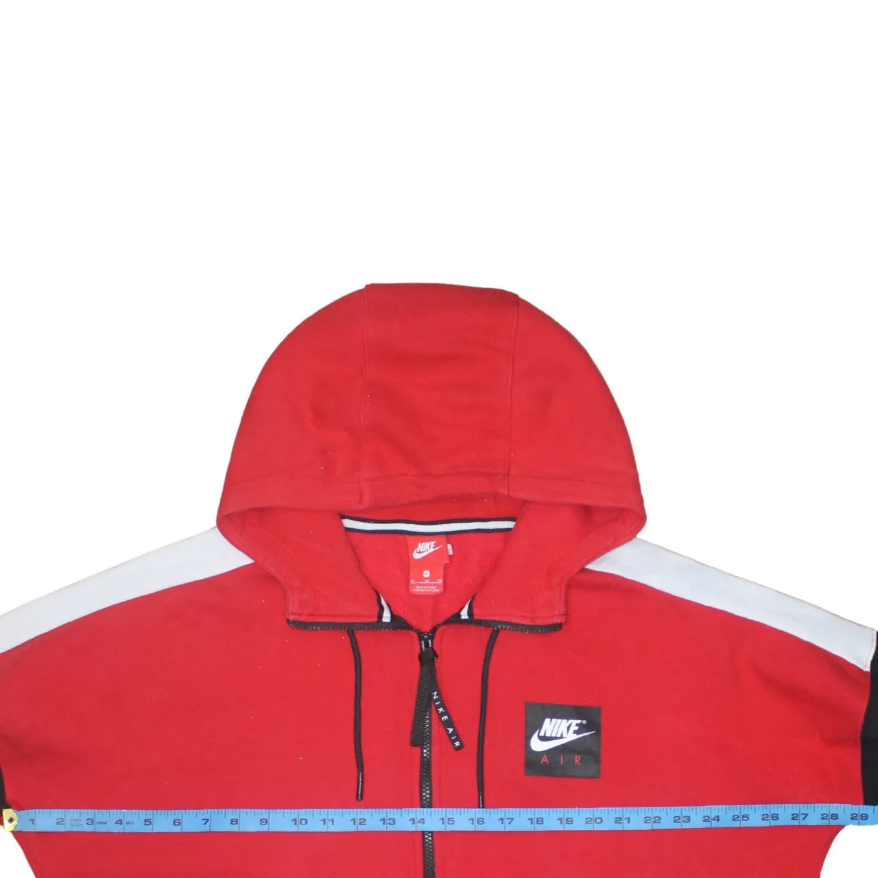 Nike 90's Swoosh Full Zip Up Hoodie XLarge Red sold by Vintage Club product image thumbnail 5
