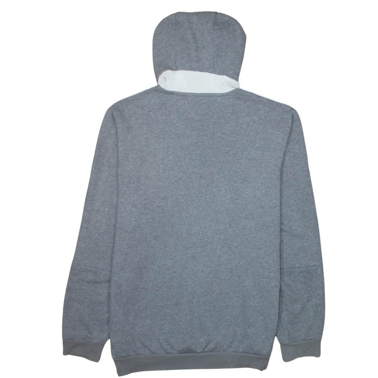 Adidas 90's Striped Sleeve Pullover Hoodie Large Grey sold by Vintage Club product image thumbnail 2
