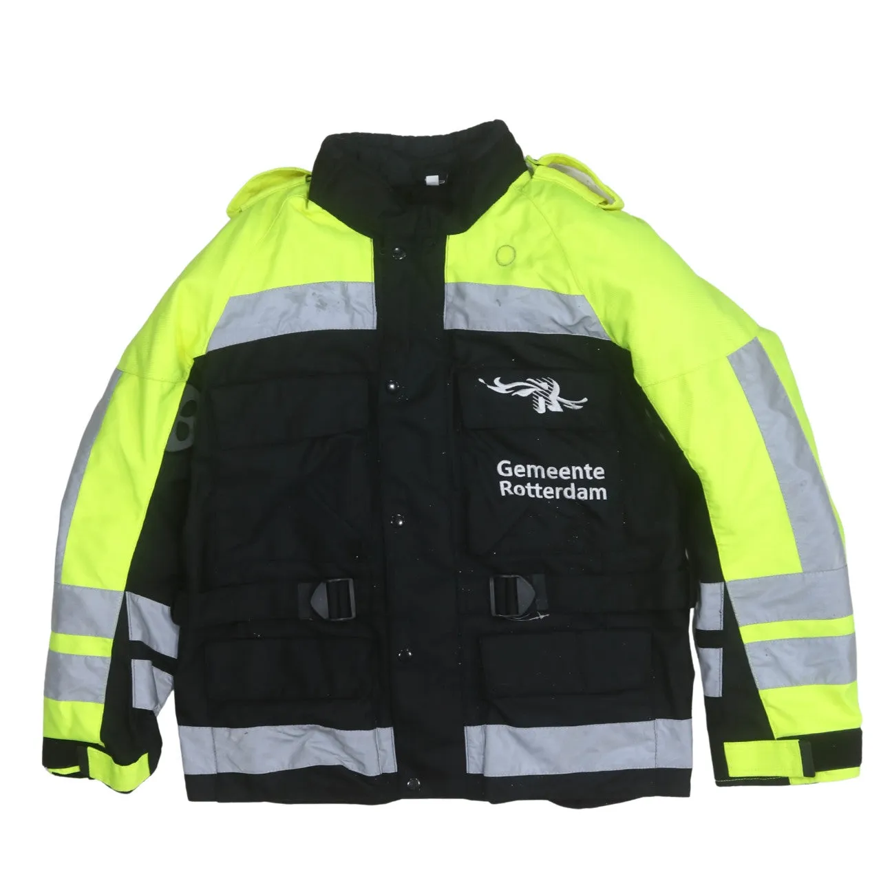 Retro 90's Heavyweight Button Up Windbreaker Medium Black sold by Vintage Club