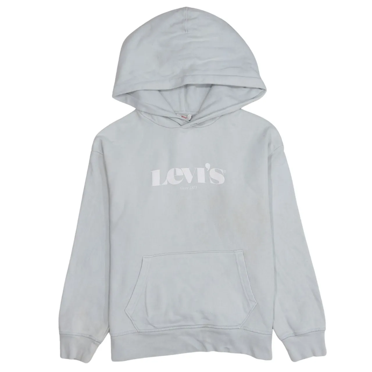 Levi's 90's Spellout Pullover Hoodie XSmall Grey sold by Vintage Club